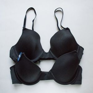 Barely There Bra - Black - Size 34A - Set of 2
